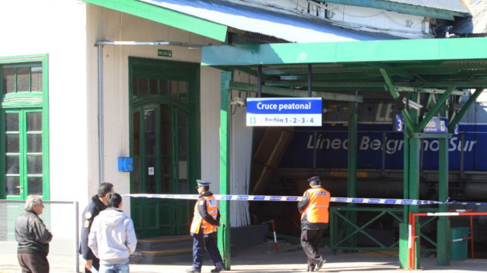 El accidente ocurrió en la estación Buenos Aires, cabecera del Ferrocarril Belgrano Sur.