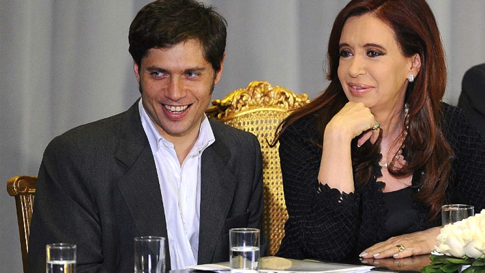Kicillof junto a la presidenta Cristina Fernández de Kirchner. Juntos organizan la política económica.