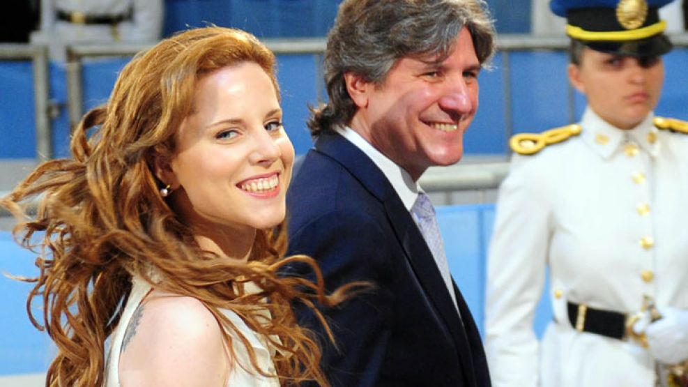 Boudou y su novia 