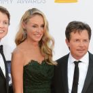 Michael J. Fox, su esposa Tracy Pollan y su hijo Sam Fox