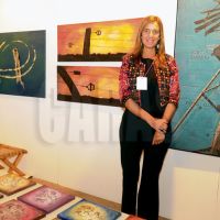 Espacio de Glam y arte moderno
