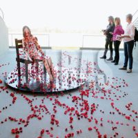 Espacio de Glam y arte moderno