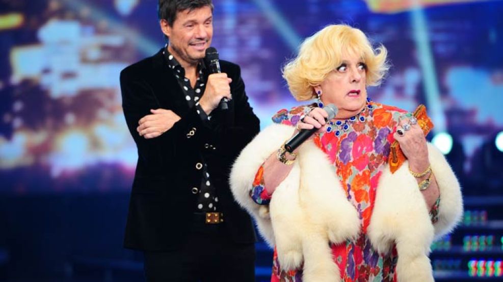 Tinelli y Gasalla anoche en ShowMatch