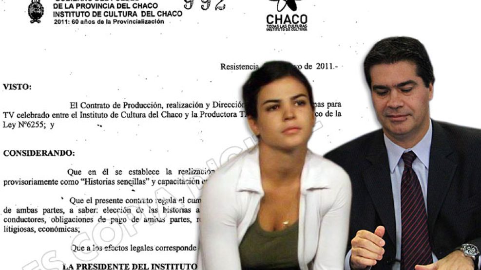 Agustina Cherri y Jorge Capitanich, ahora socios.