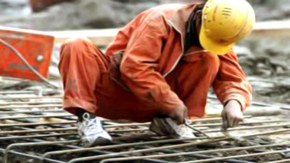 Construcción: uno de los sectores afectados por la caída de empleo.