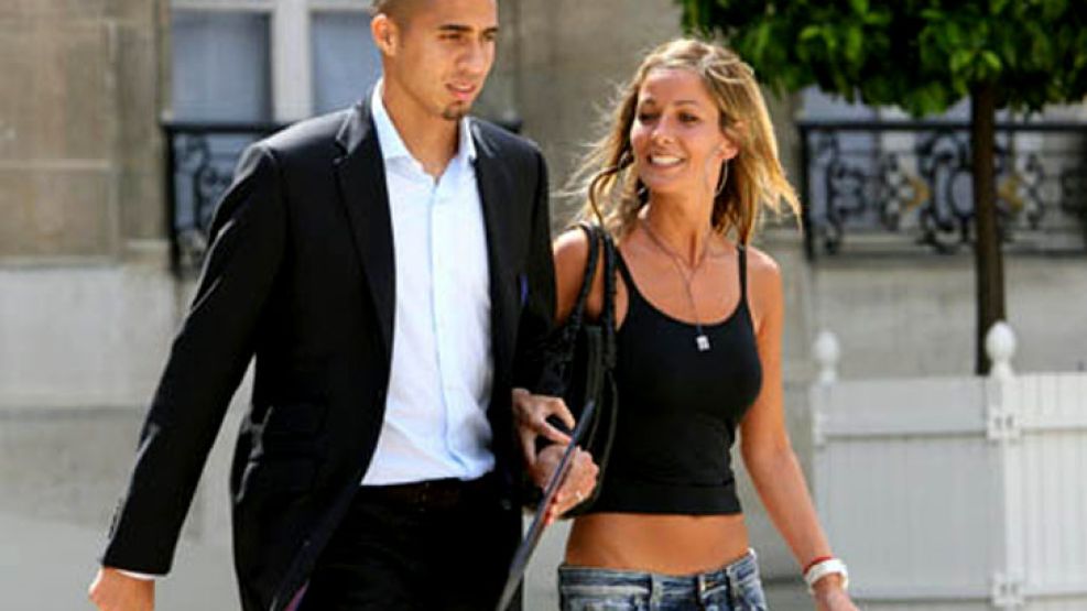 Trezeguet y Beatriz, en tiempos mejores.