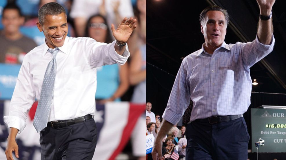 Barack Obama y Mitt Romney