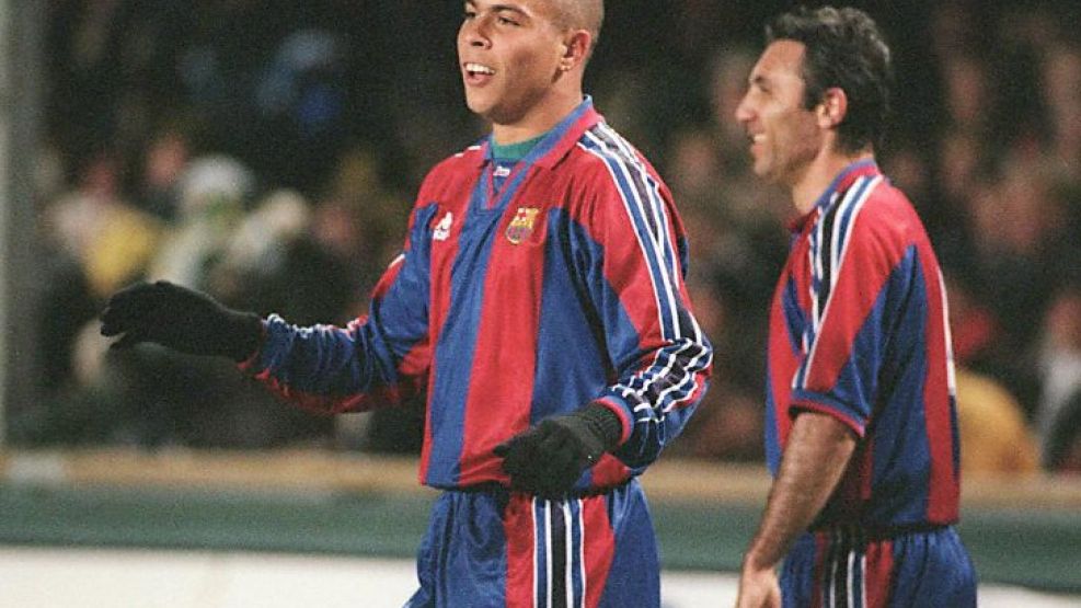 Ronaldo, cuando jugaba en el Barcelona.