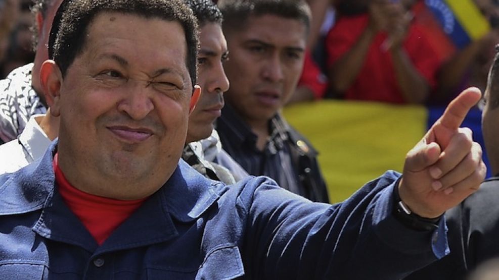 El presidente Hugo Chávez.