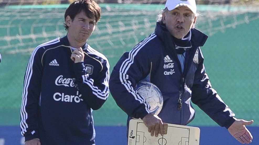 Messi y Sabella.