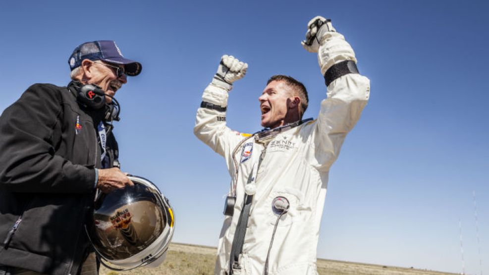 Baumgartner suma esta hazaña a un largo historial de saltos extremos.