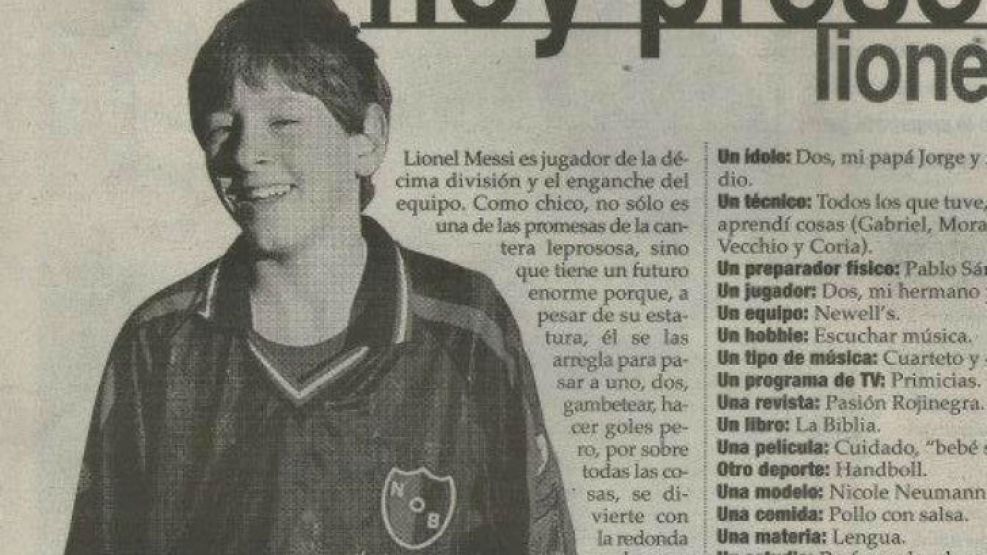 Lionel Messi, cuando empezaba a despuntar...