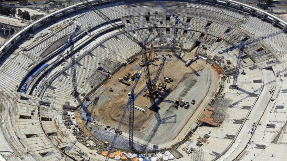 Las obras del estadio están completas en un 70 por ciento.