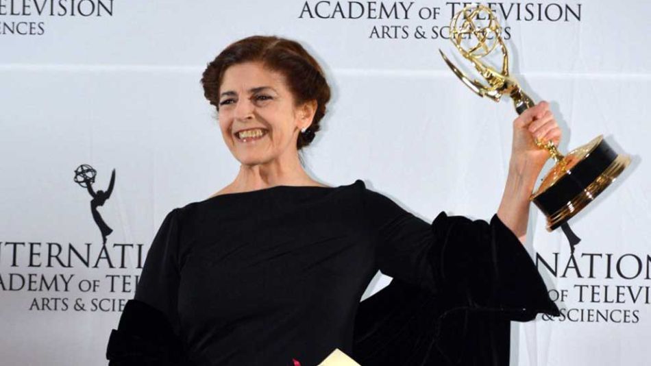 Cristina Banegas con su Emmy