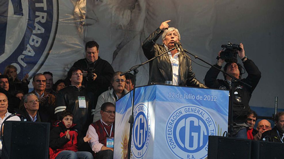 Hugo Moyano habló de la alianza con Miceli y Barrionuevo.