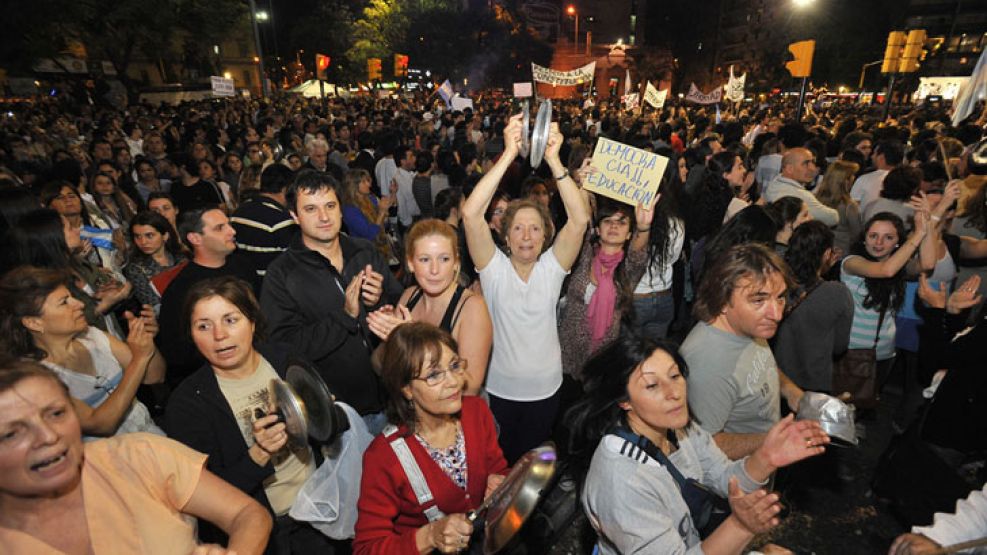 Los cacerolazos de septiembre fueron masivos en Córdoba.