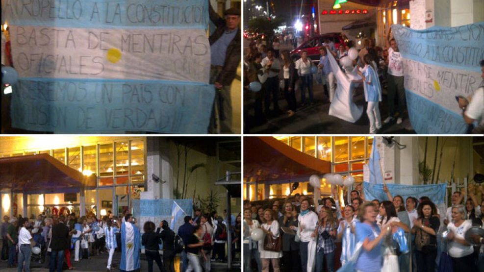 Grupos de argentinos en el exterior se sumaron ayer a la protesta del 8N en las ciudades de Atlanta, Nueva York, Miami, Milán y en San Pablo.