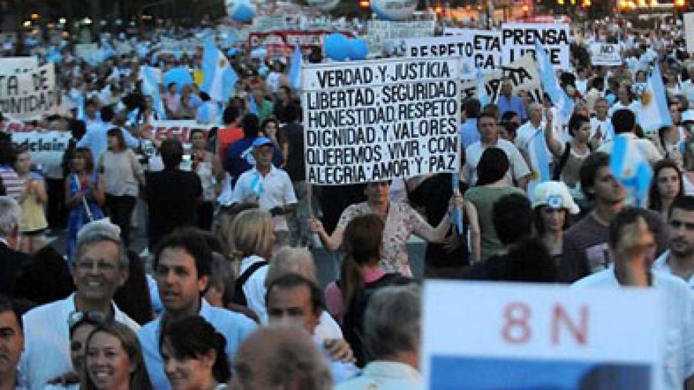 Libertad, Justicia y Seguridad fueron los mensajes más importantes que hicieron los manifestantes.