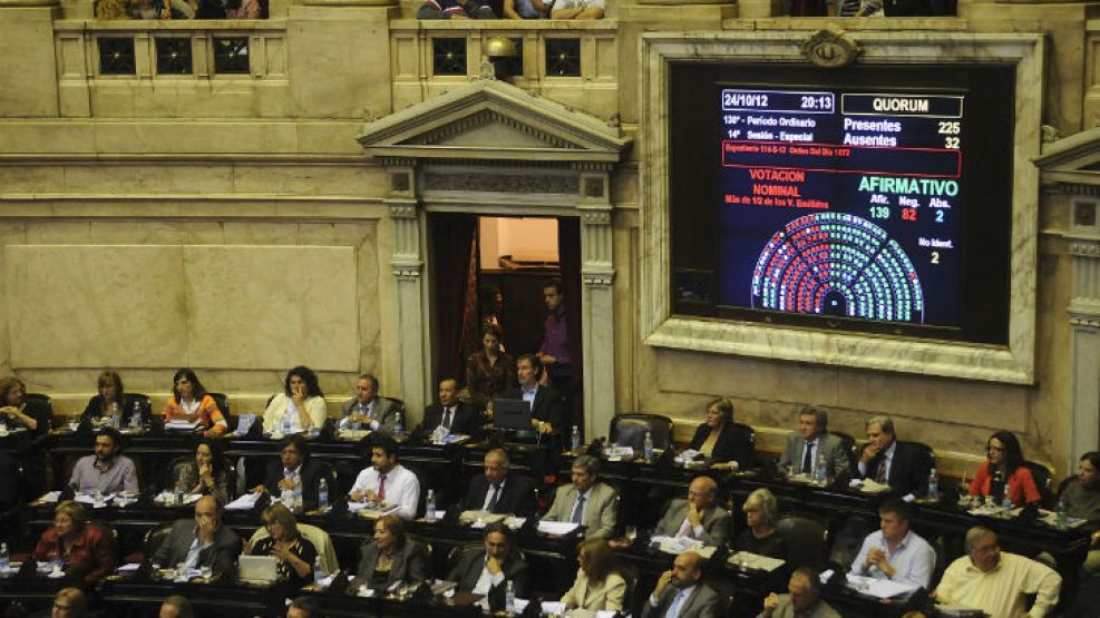 Una sesión de la Cámara de Diputados.