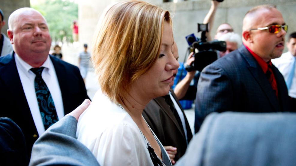 Gristina, al llegar a la Corte.