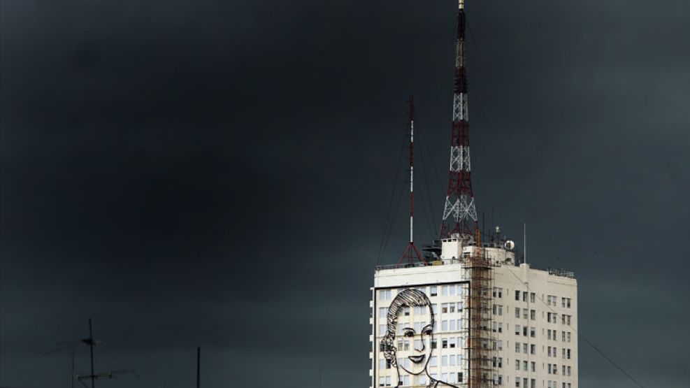 Así lucía Buenos Aires, a las 8:35 de esta mañana. 
