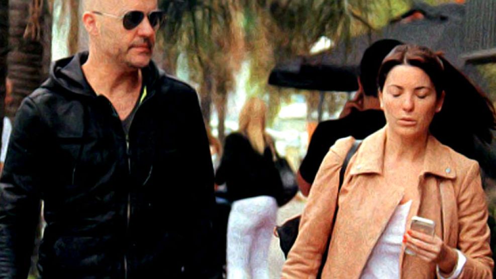 López junto a su novia millonaria.