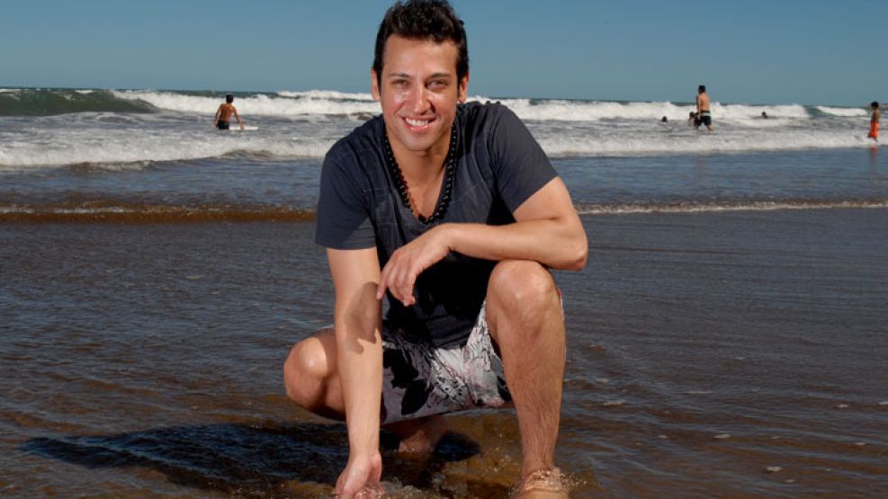 Pablito Ruiz, amante de las playas, pudo acompañar a CFK en su avión hasta "La Felíz".