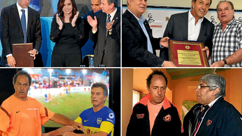 A lo largo del año, Scioli se mostró conciliador tanto con la oposición como con la Rosada.