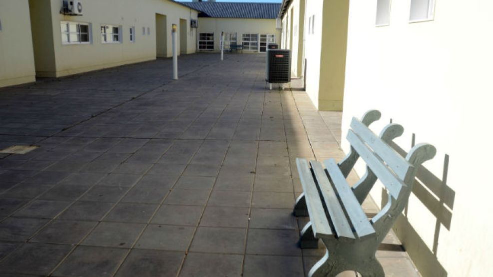 Los pasillos del hospital donde se aloja Susana Freydoz.