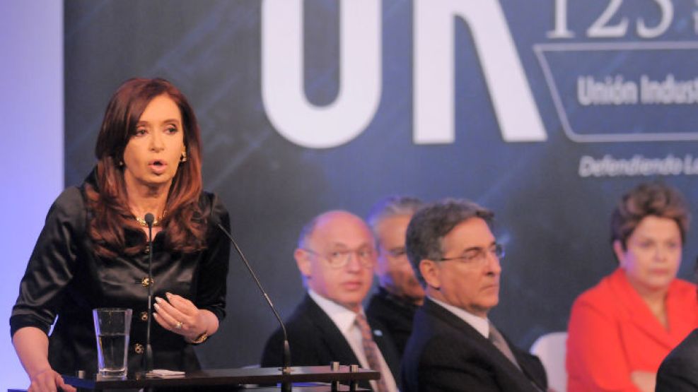 Cristina habló en el cierre de la conferencia de la UIA.