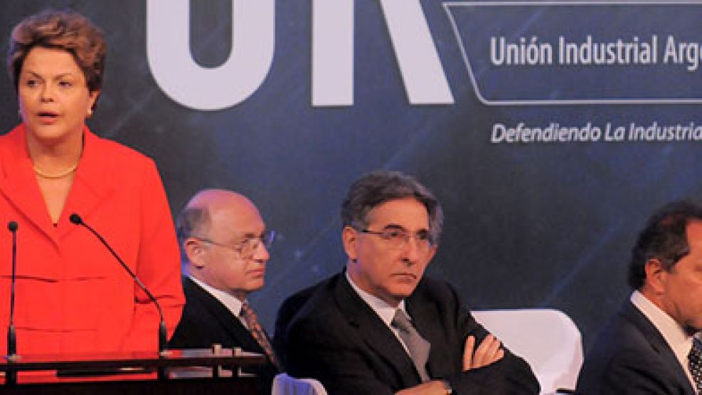 Dilma habló con empresarios en Buenos Aires.