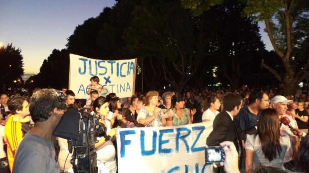 La movilización en la ciudad bonaerense de Saladillo para pedir justicia. 