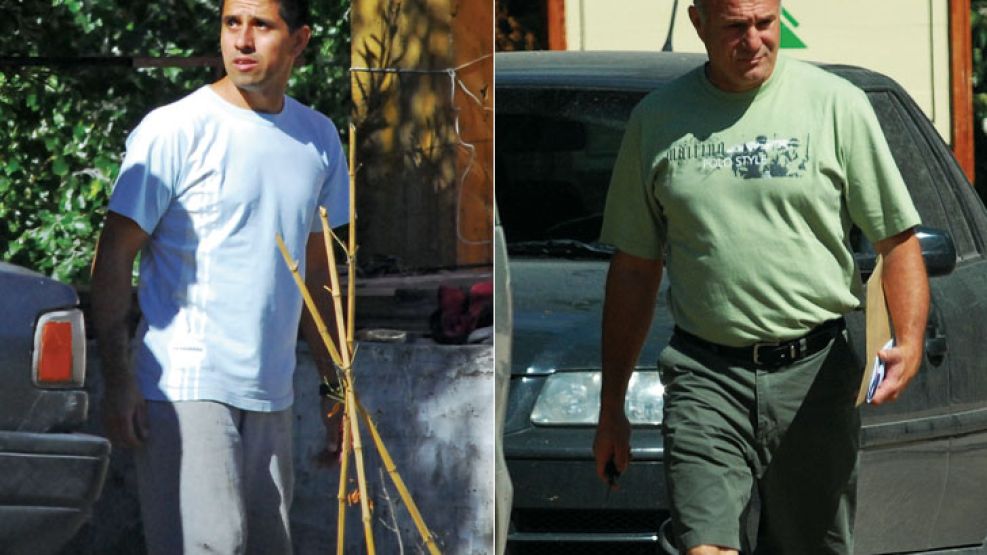 Los ex oficiales de la Policía bonaerense Sergio Camaratta y Aníbal Luna, condenados a reclusión perpetua por el crimen del fotógrafo José Luis Cabezas.