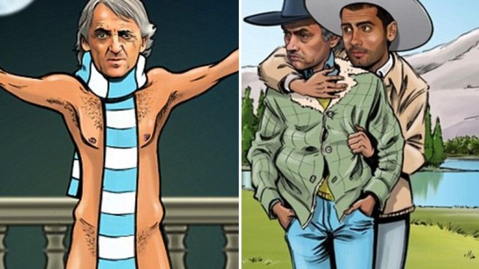 Mancini, Mourinho y Guardiola forman parte del almanaque 2013.