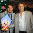 Roger Federer felicitó a Guillermo Pino, uno de los creadores de la serie animada Plim Plim