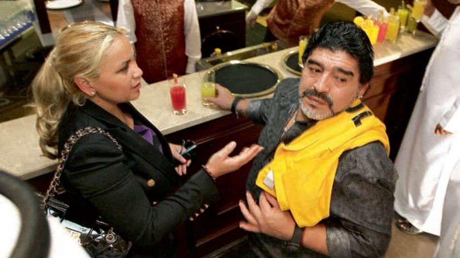 Diego Maradona y Verónica Ojeda