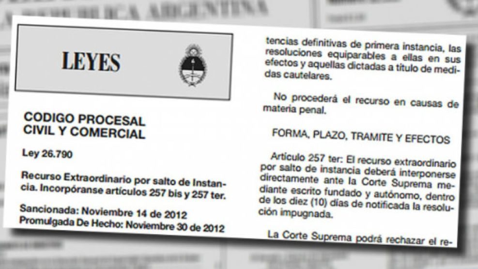 El Boletín Oficial donde se publicó la reglamentación de la ley