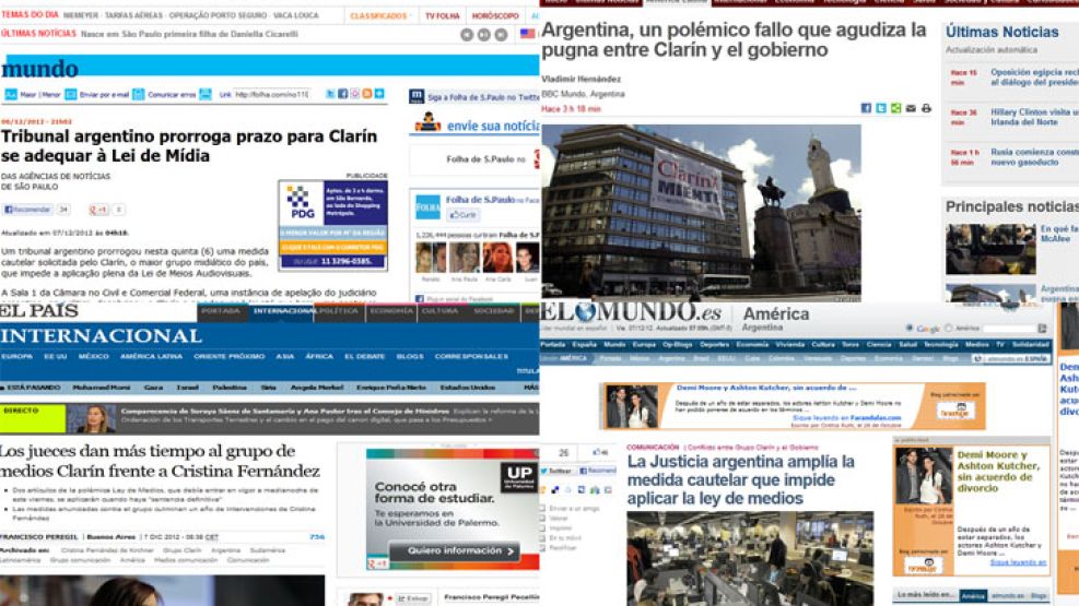 Las repercusiones por el 7D en la prensa internacional. 