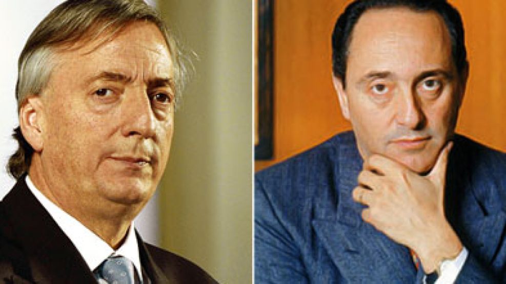 Néstor Kirchner y Héctor Magnetto concretaron la fusión de dos gigantes del cable el 7/12/07.