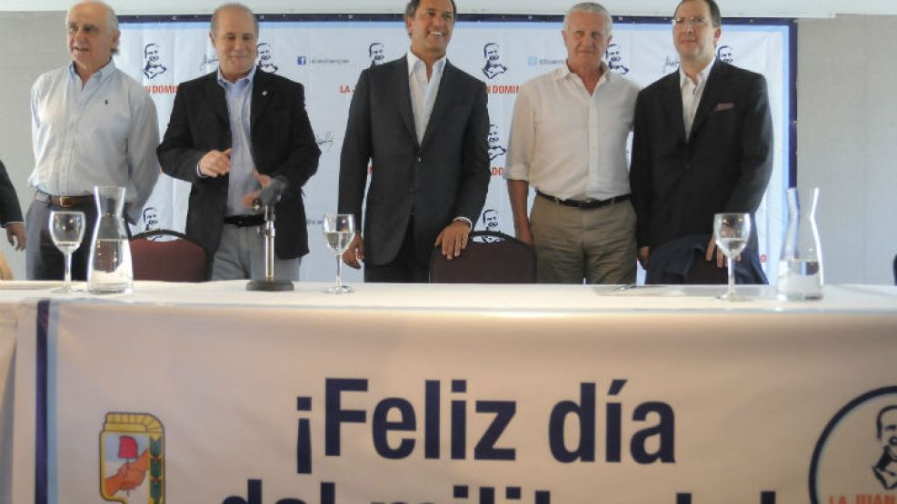 Scioli encabeza un acto de La Juan Domingo, el 17 de noviembre pasado, en el Día de la Militancia. 