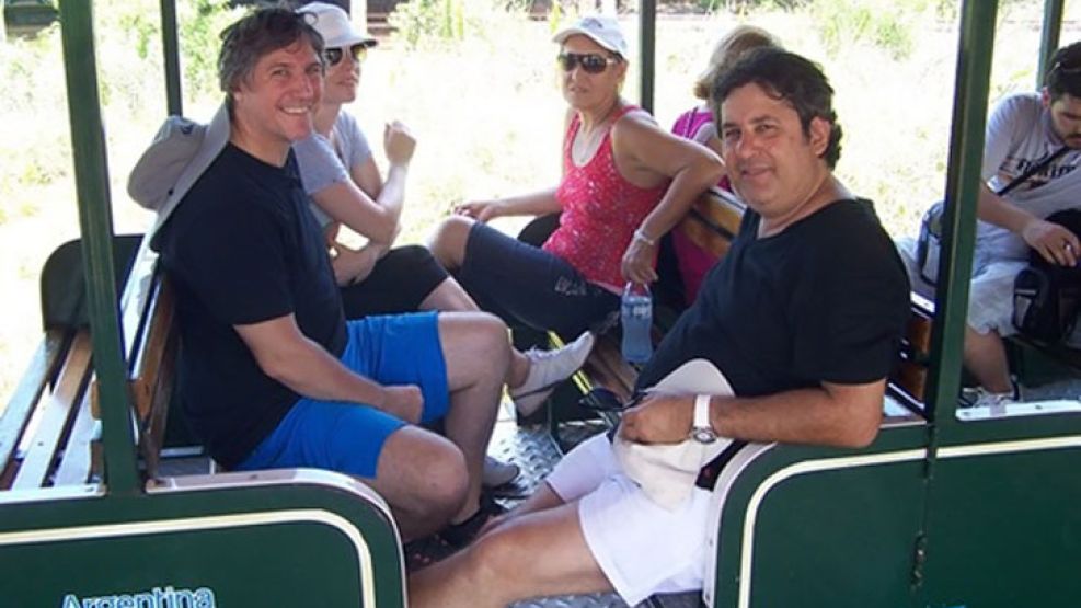 Boudou de vacaciones por Misiones.