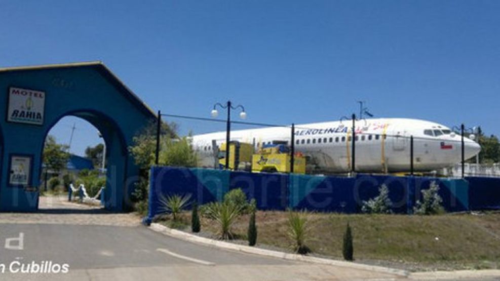 La aeronave ahora forma part ede una habitación temática.