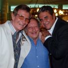 Silvio Soldán, Juan Bosca y Jorge Martínez se reunieron en el clásico restaurante "La Estancia".