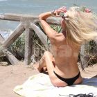 Adriana en la playa