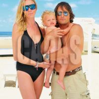 Andrea Vianini disfruta con su familia de Punta del Este