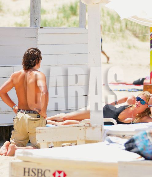 Andrea Vianini disfruta con su familia de Punta del Este