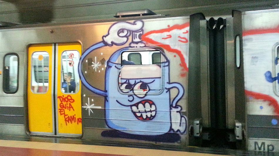El delito de pintar trenes suele enmarcarse en los artículos 183 y 184 del Código Penal.