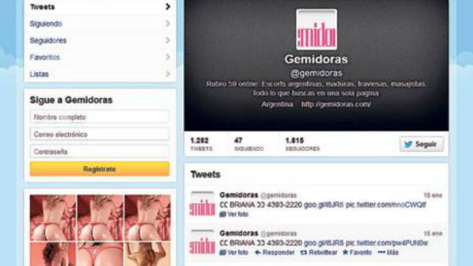 Sin control. Los perfiles de Twitter tienen miles de seguidores.