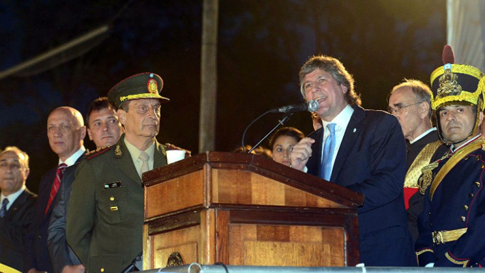 Silbidos y abucheos recibió en contrapartida el vicepresidente durante su discurso al comparar a San Martín con Néstor Kirchner.
