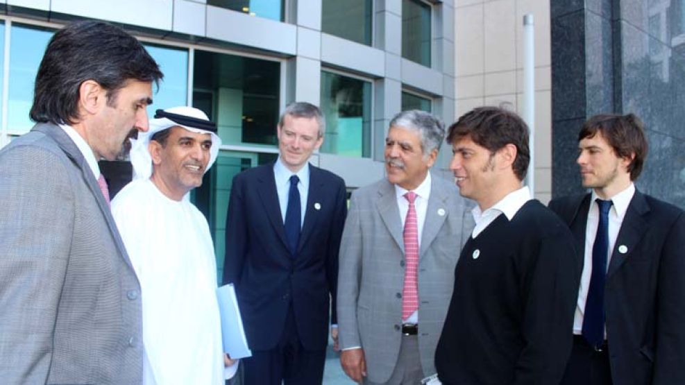La primera de las reuniones fue con la firma Taqa, empresa nacional de energía de Abu Dhabi.